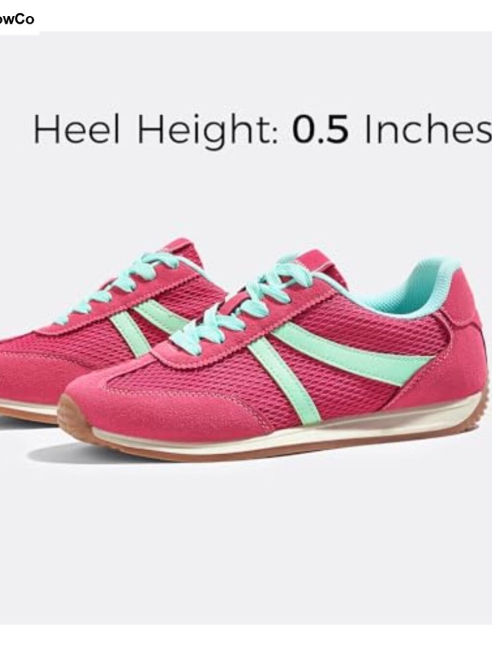 Women's Retro Fashion Sneakers Leather Casual Lace-Up Athletic Shoes - Picture 4 of 6